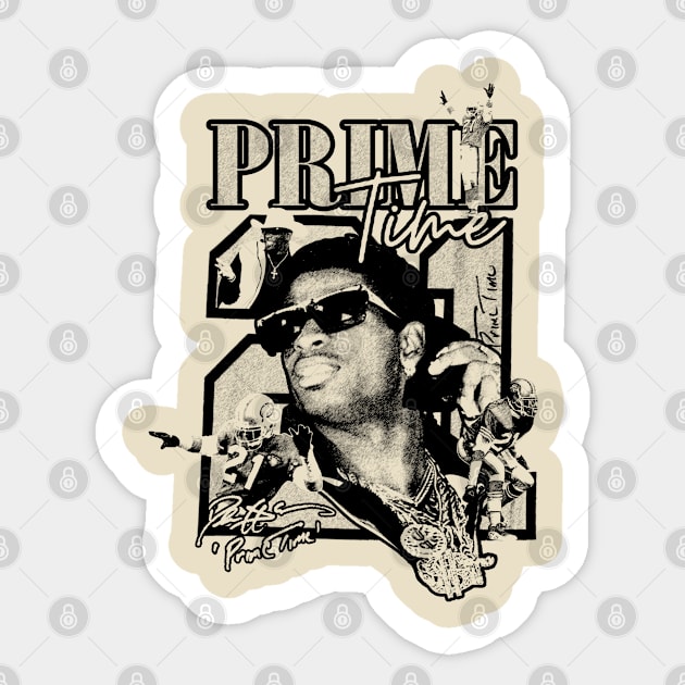 Vintage Deion Prime Time Sticker by AdsHusein2024